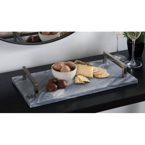 Mercer41 Lemay Marble Ottoman Tray & Reviews Wayfair